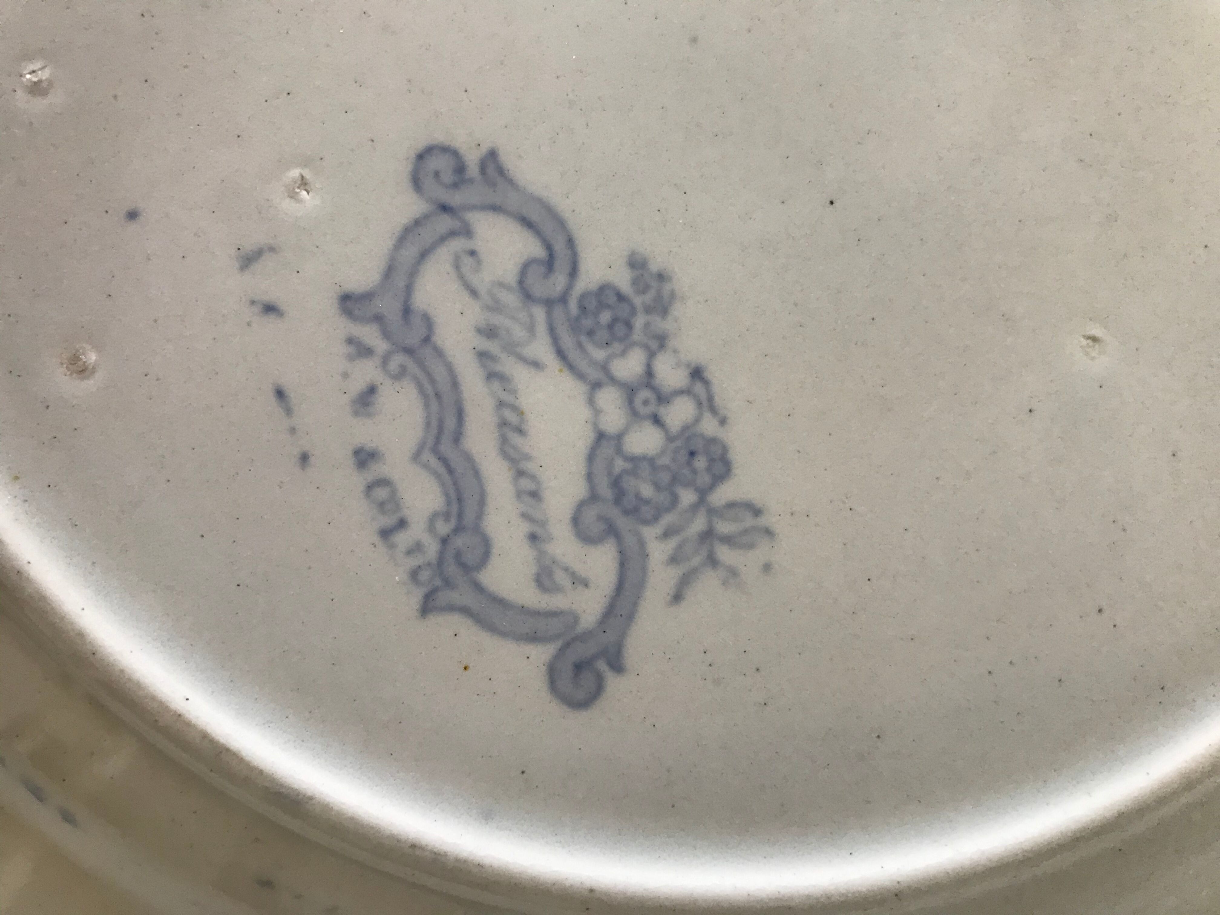 Old English earthenware plates