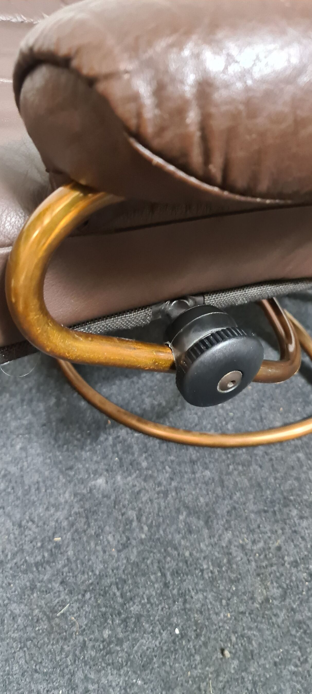 Vintage leather stressless reclining chair