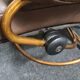 Vintage leather stressless reclining chair