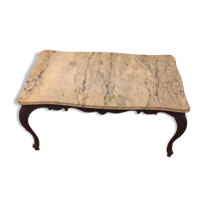 Table basse en marbre - laiton