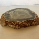 Vide poche cendrier agate bleue