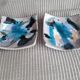 1 set of 2 Corsican ceramic trinket trays