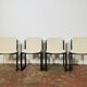 Suite de 4 chaises italiennes, 1970's