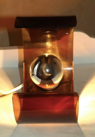 Smoked Plexiglas vintage 70's space age