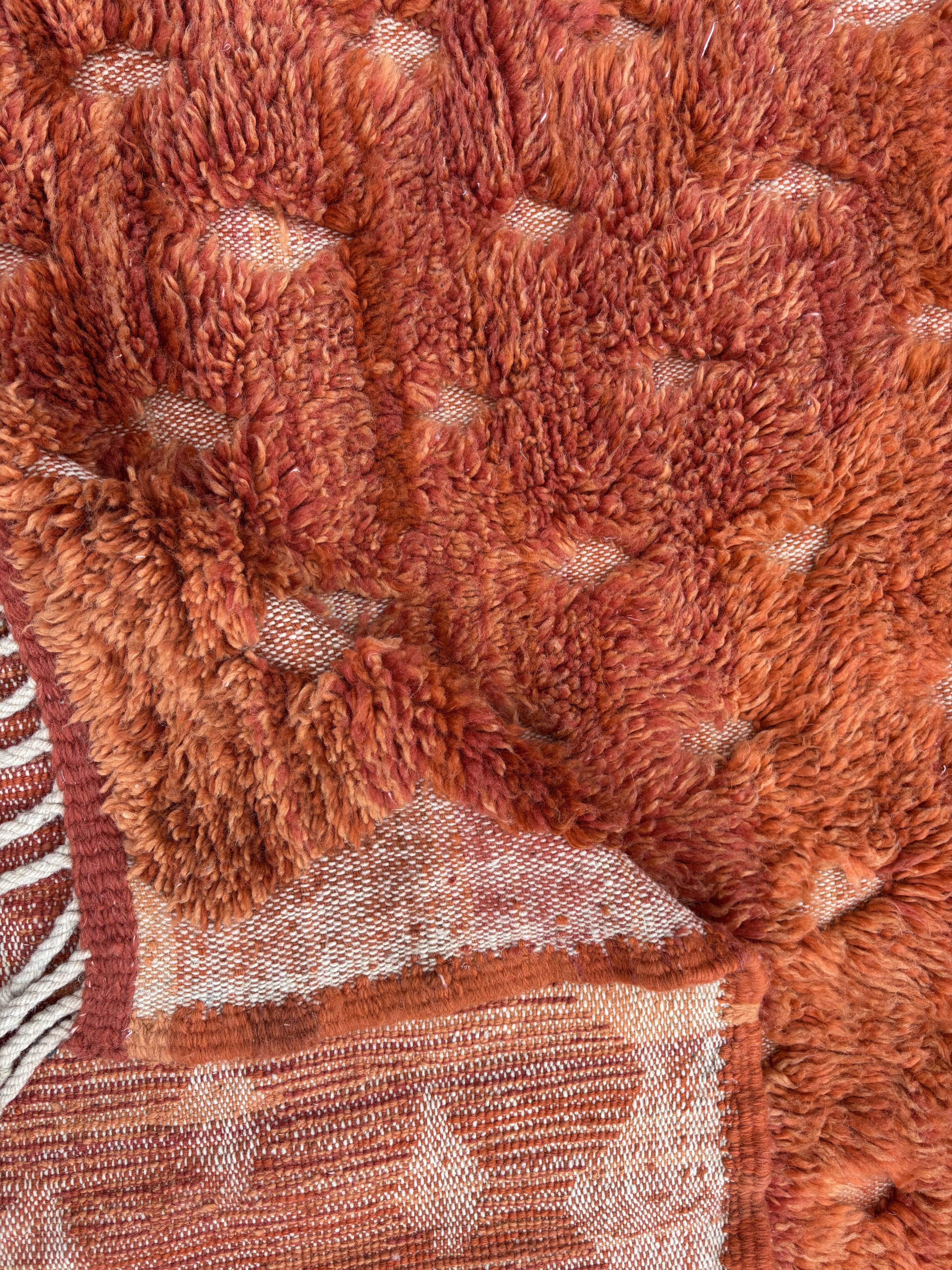 Small Berber Ben M'rirt wool rug