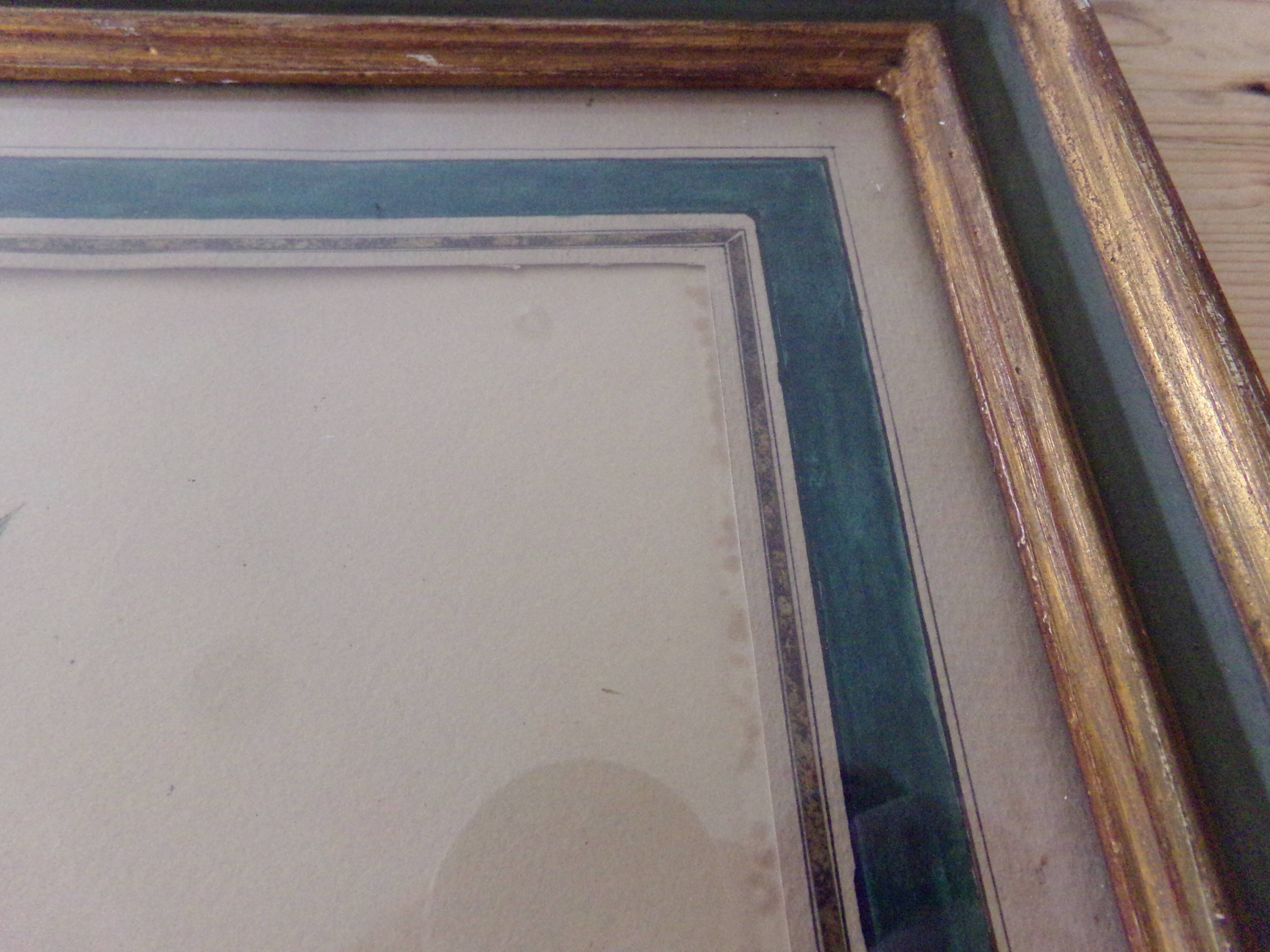 Framed antique lithograph by Pierre-Joseph Redouté