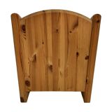 Vintage set of two pine wood bedside tables