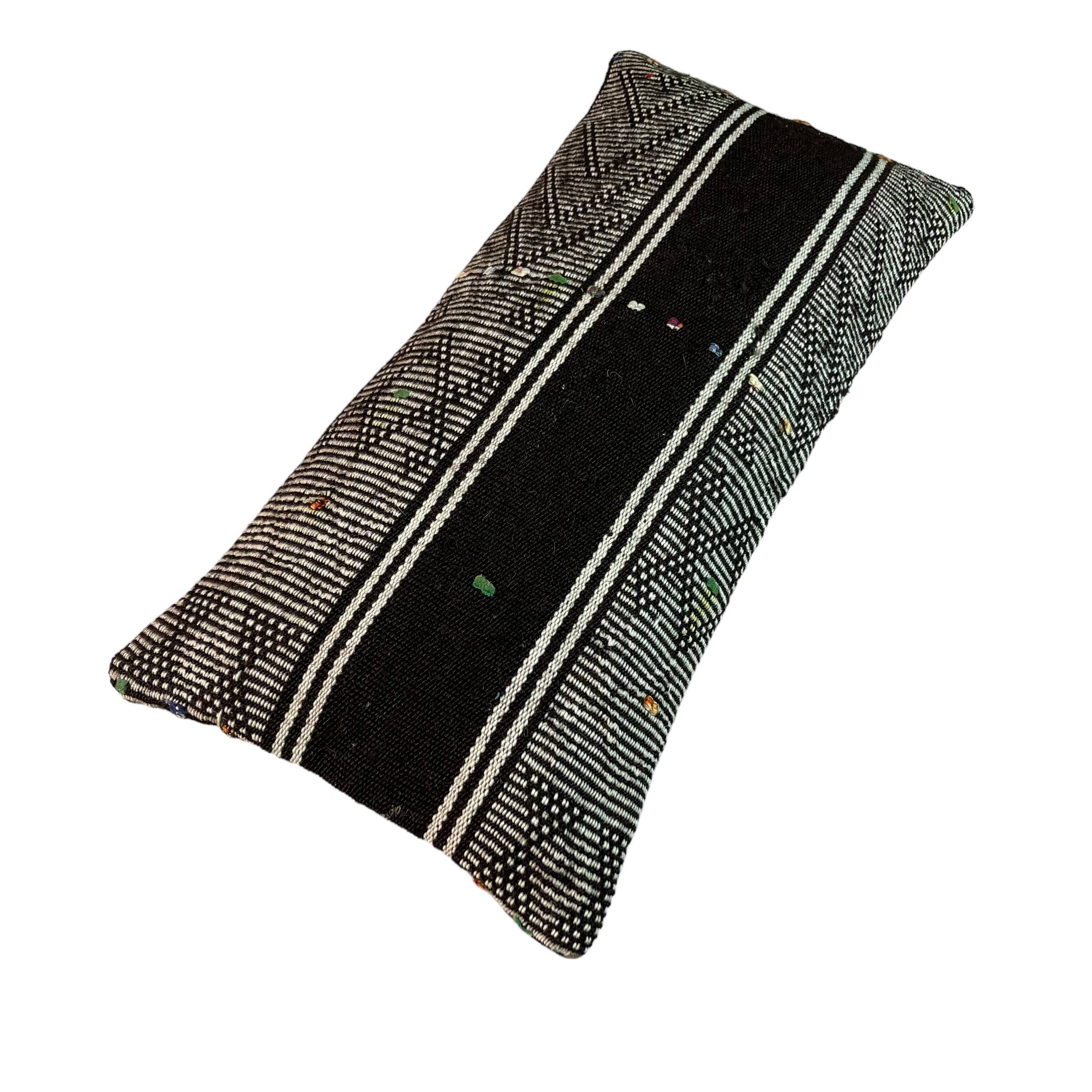 Vintage turkish kilim cushion cover , 30 x 60 cm