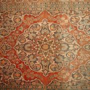 Handmade antique Persian Tabriz rug 128cm x 179cm 1920s - 1B154