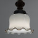 Mid-Century Glass Pendant, 1980s