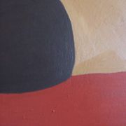 Minimalist canvas couple embraced "a hug" signed Bodasca