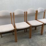 Wooden chair and fabric