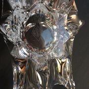 Crystal fruit cup with handles Art Vannes France - vintage