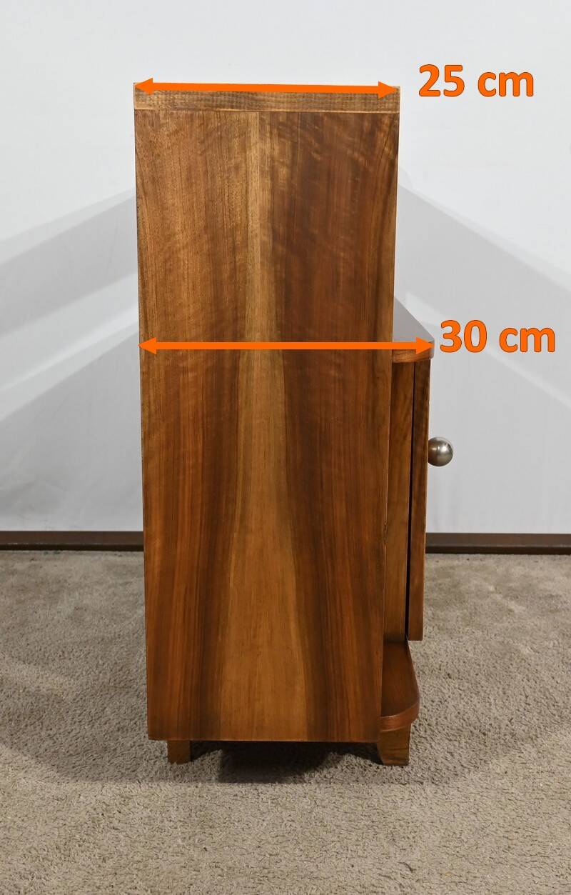 Small Walnut Serving Unit, Art Deco – 1940