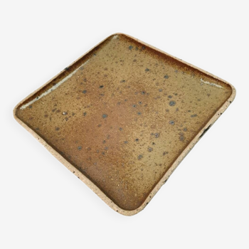 Square stoneware dish