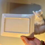 Vintage cow ceramic butter dish