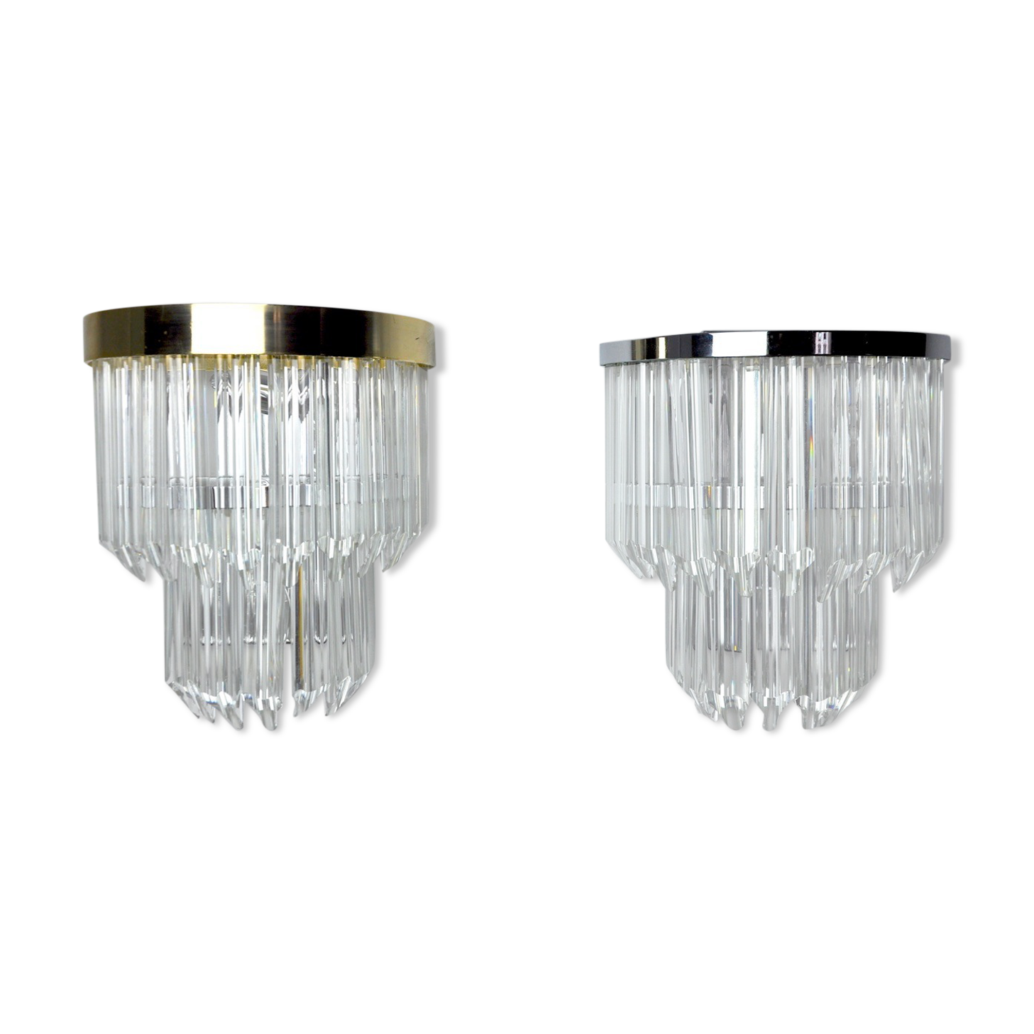 Venini wall lamp duo, Italy, 1970