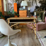 Rattan desk and canning