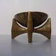 Brutalist Bronze Candleholder by Michael Harjes, 1960s