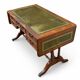 English mahogany double-sided desk with extensions