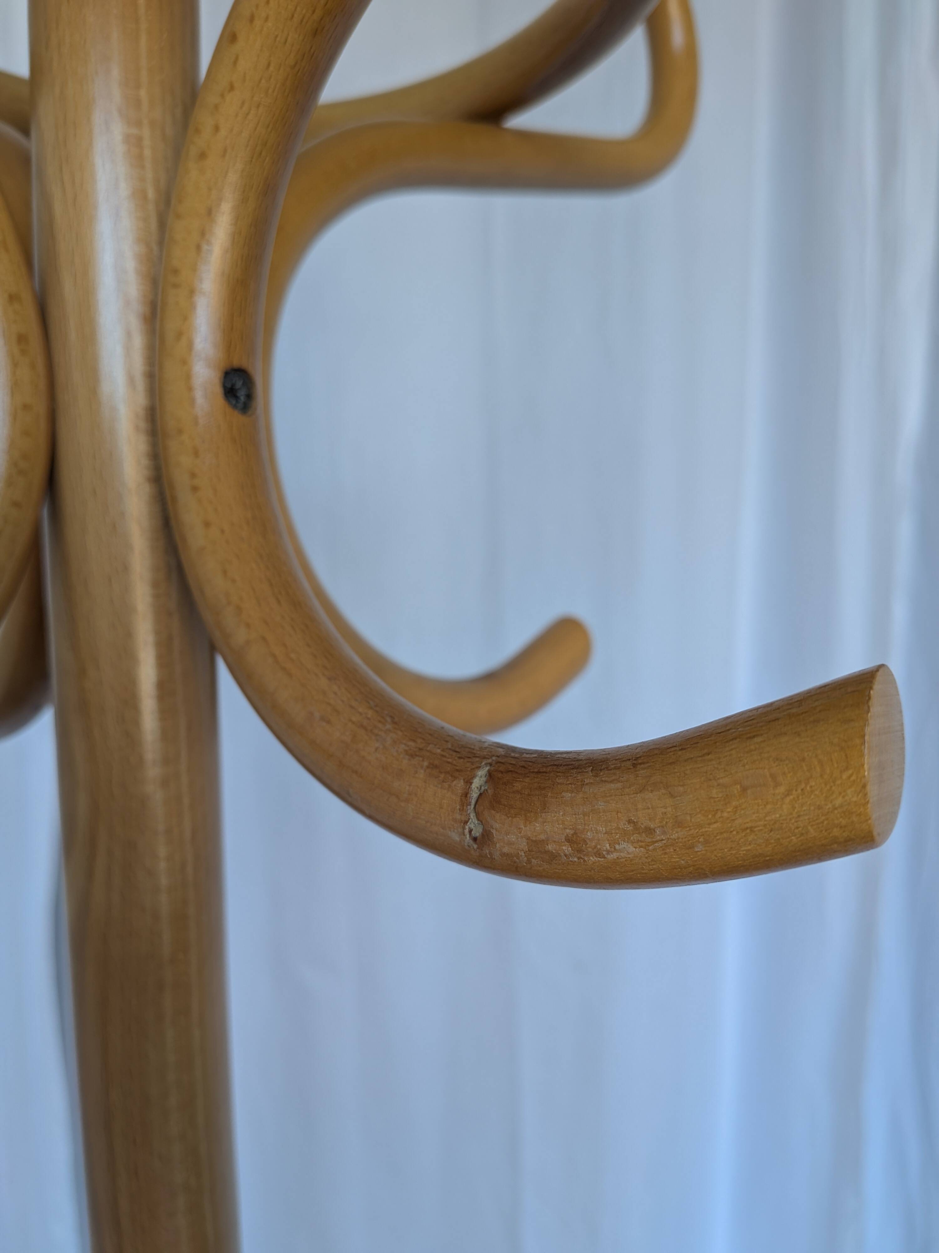 Vintage Bentwood Coat Stand, Thonet Style Hall Tree, Wood Coat Rack
