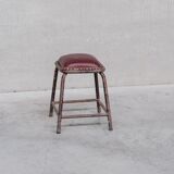 French industrial mid-century tubular stools