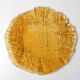 Plat ambre en jute par Pavel Panek / Union du verre / République tchèque / 1977