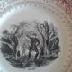 Set of ten plates Sarreguemines theme Field and seasons