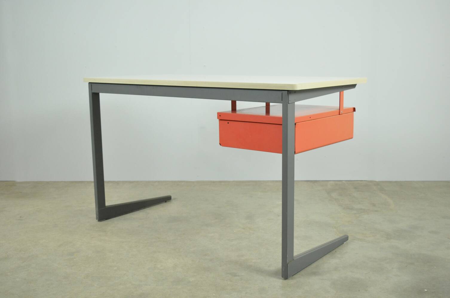 vintage industrial Result desk by Friso Kramer for Ahrend, 1950s Netherlands