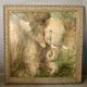 Large Oil on Canvas Elephant