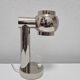 Space Age table lamp in chrome with a swivelling shade, Italy 1970s.