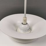 White hanging lamp from the 1980s, produced by Form-Light Denmark.