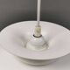 White hanging lamp from the 1980s, produced by Form-Light Denmark.