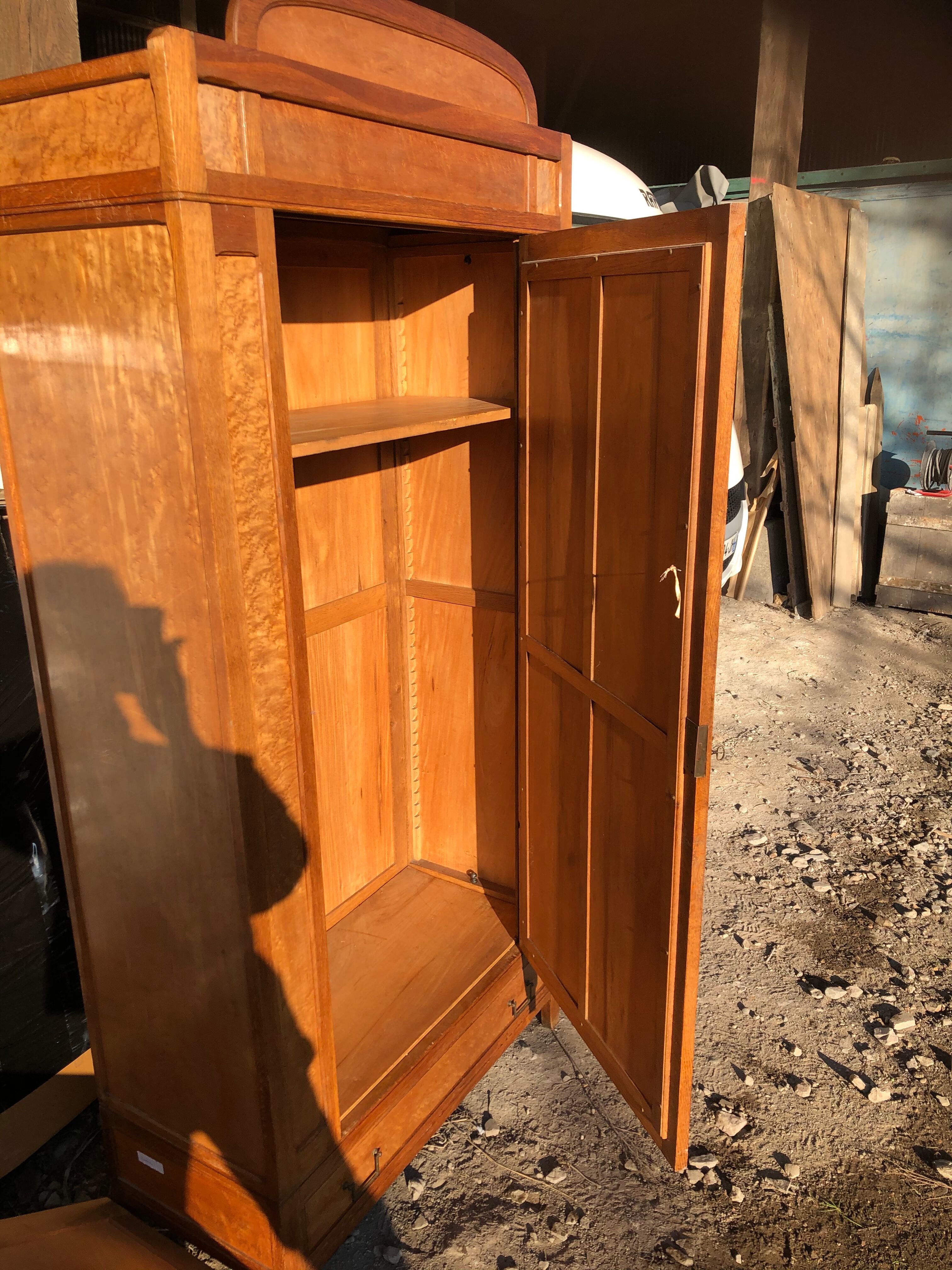 Walnut bramble ice cabinet 1950