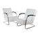 1930s Bauhaus Armchairs, Mücke & Melder, Pair of 2