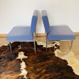 2 blue heaters - fabric and metal