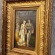 Spanish school painting, oil on panel, 19th century, signed
