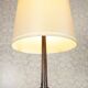 Early 20th-Century Chippendale Floor Lamp on Brown Wooden Base