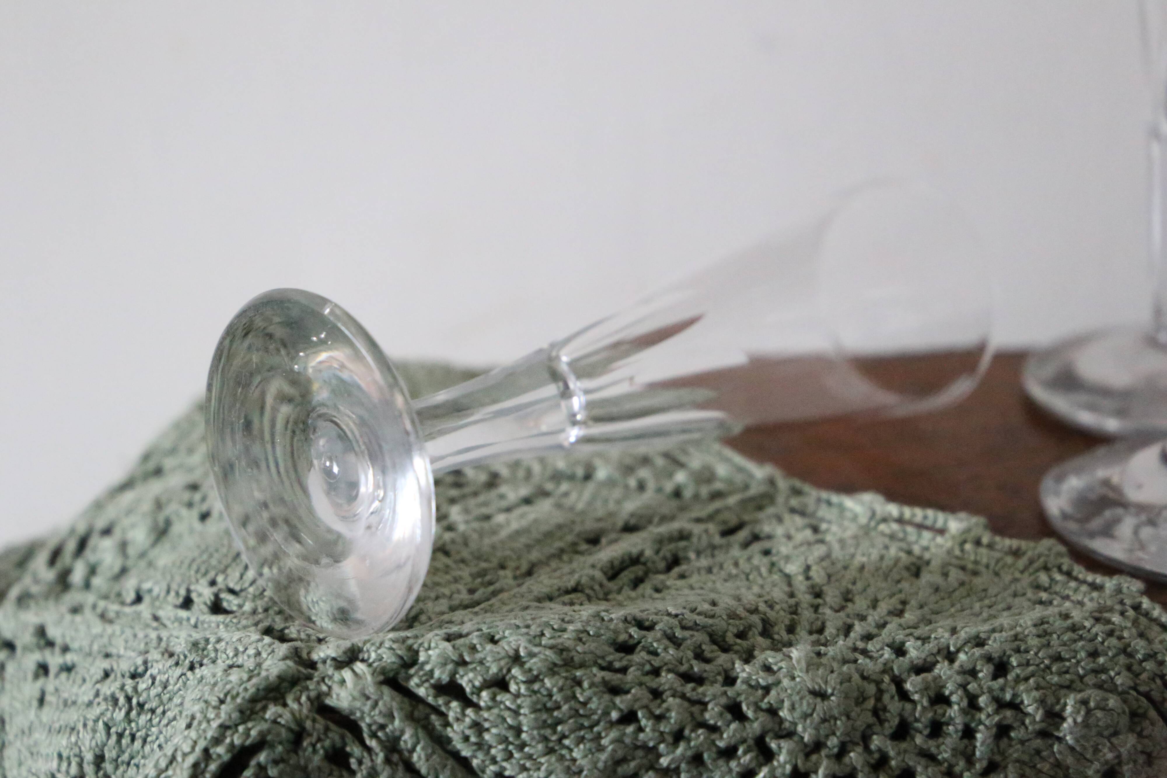 Lot de 5 flutes à champagne de bistrot, vintage