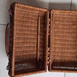 Rattan suitcase