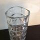 Vase à facettes en verre structuré vintage années 70