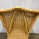 Fauteuil en rotin bambou osier 1950/1960 vintage