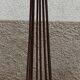 Antique wrought iron candle holder