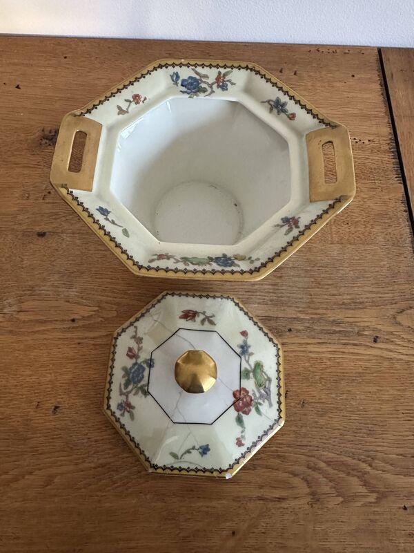 Service complet porcelaine Limoges Théodore Haviland - oiseaux & dorure