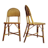 Rattan bistro chairs