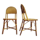 Rattan bistro chairs