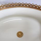 Planter in glazed porcelain and gilded bronze late nineteenth