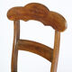 Set of eight late empire chairs in high quality brown leather in mahogany