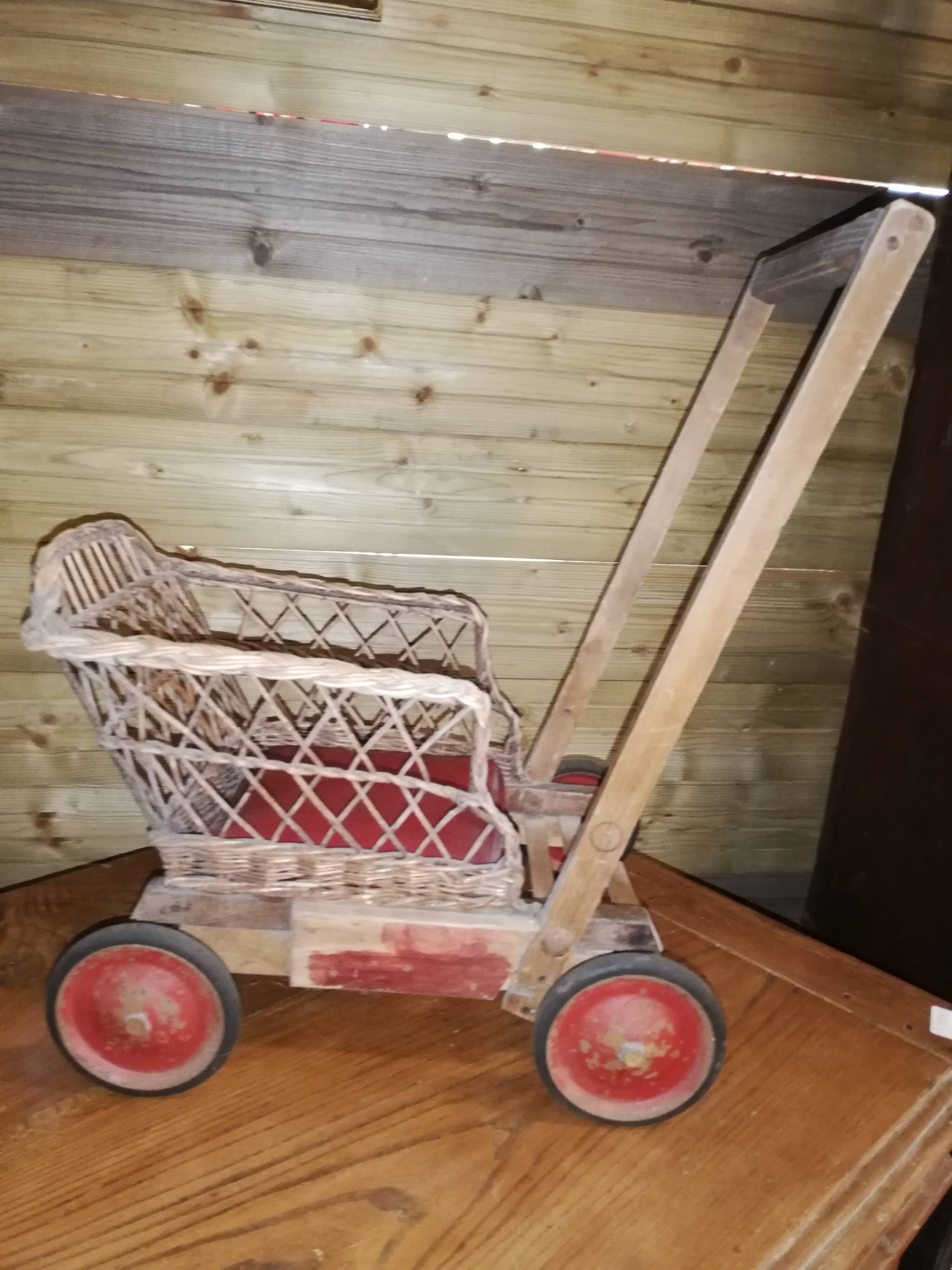 roue poussette ancienne