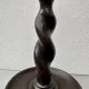 Pair of English oak Barley Twist candlesticks